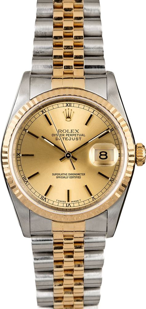 pre owned rolex datejust 16233.